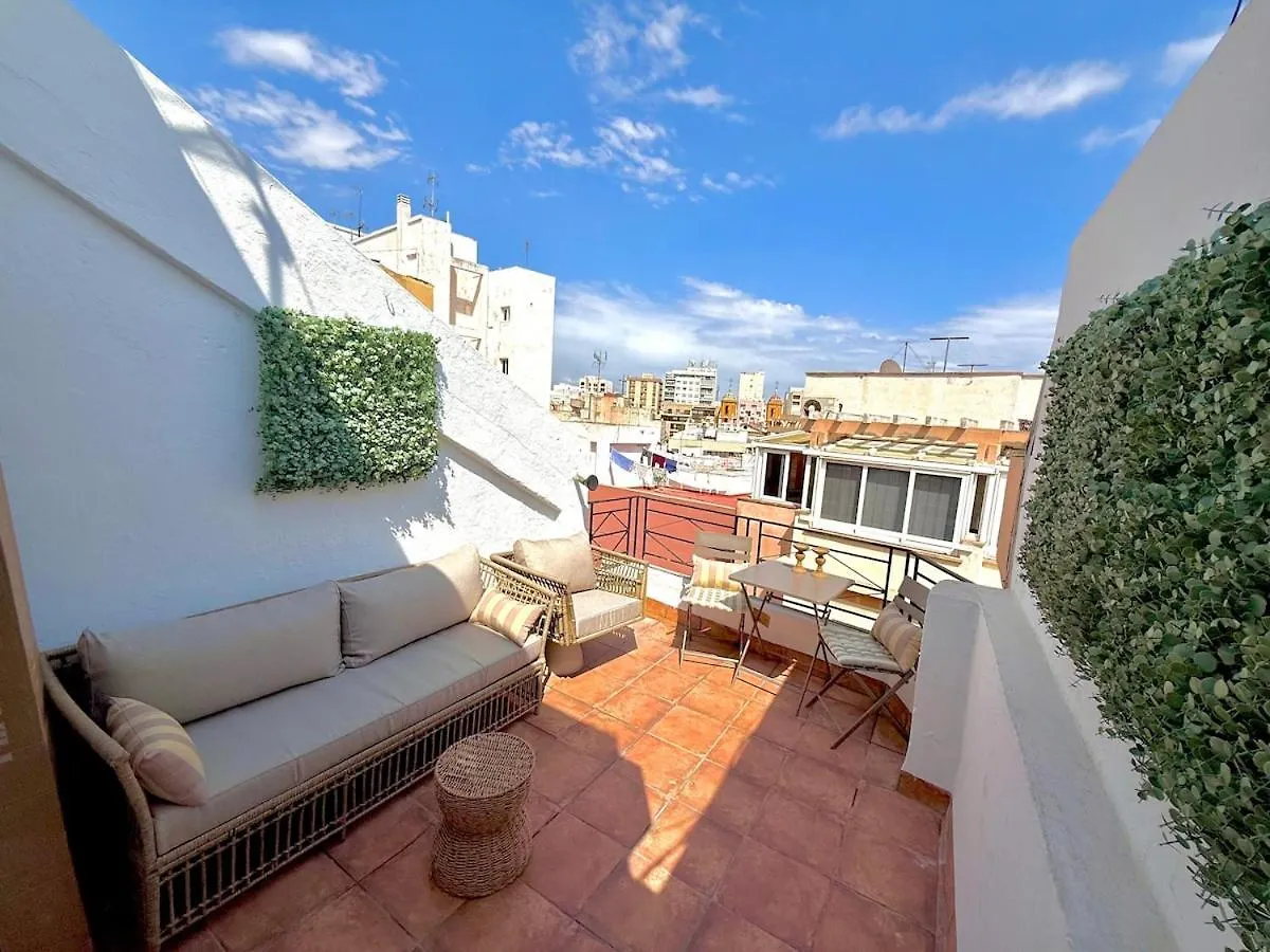 Atico 4 Con Terraza En Centro, Casco Historico Con Aire Acondicionado Y Wifi Lägenhet Almería